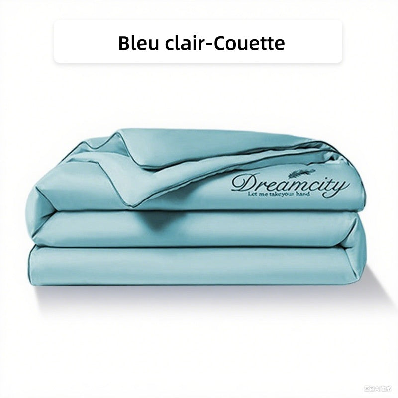 🛏Meilleurs prix pour l'été❄️Parure de lit quatre pièces en velours de haute qualité💕Confortable et rafraîchissant(🚀50% de réduction)