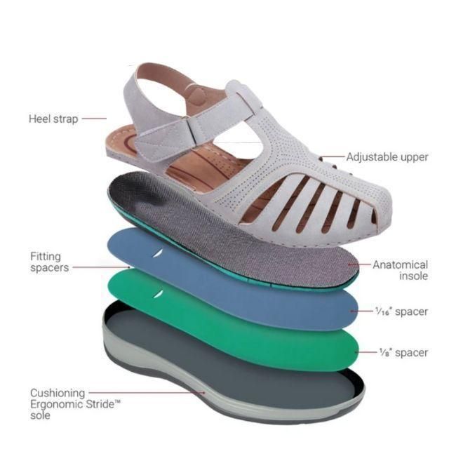 đ„VENTE - 50 % DE RĂDUCTIONđ - Sandales orthopĂ©diques lĂ©gĂšres en cuir de la plus haute qualitĂ©
