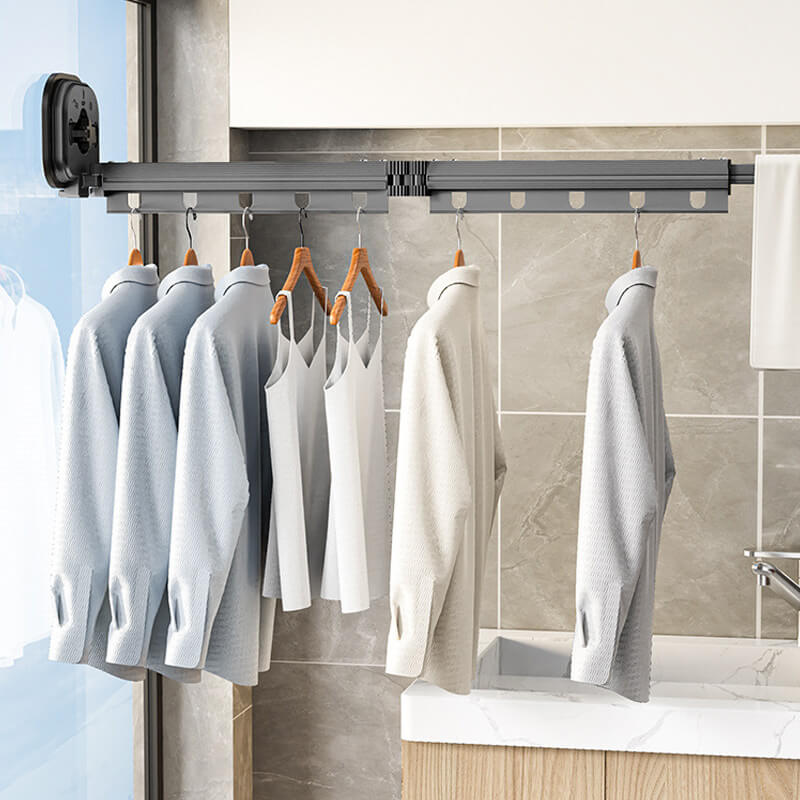 🔥Gain de place - Étendoir pliable mural absorbant