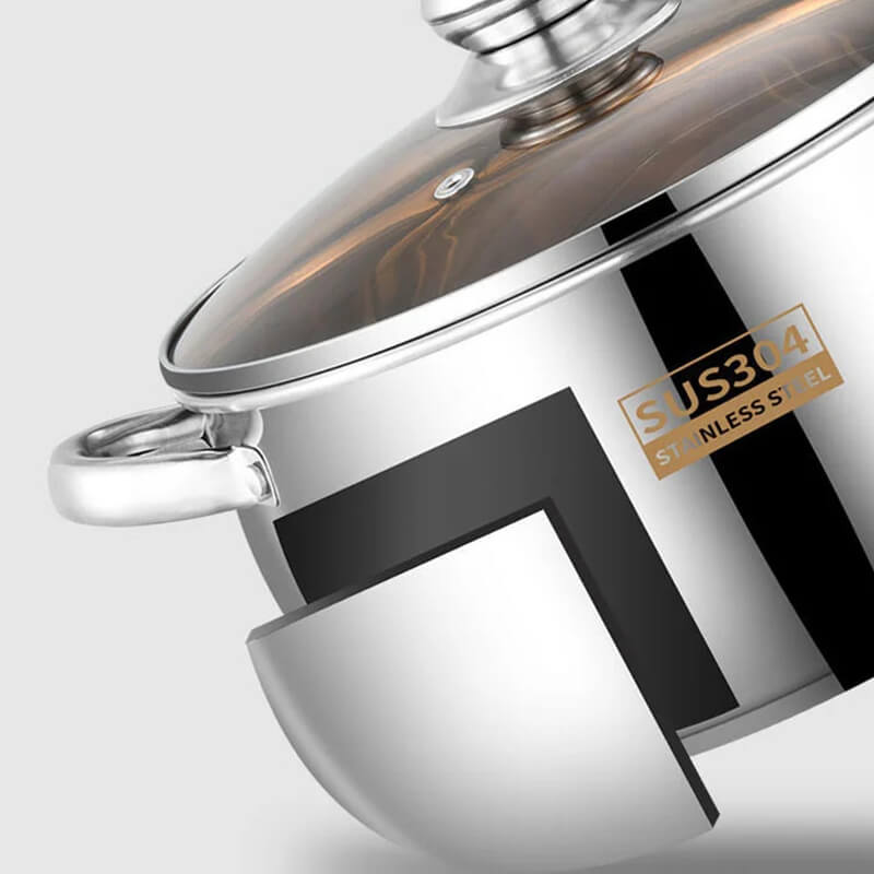 Petit pot de chaudière en acier inoxydable