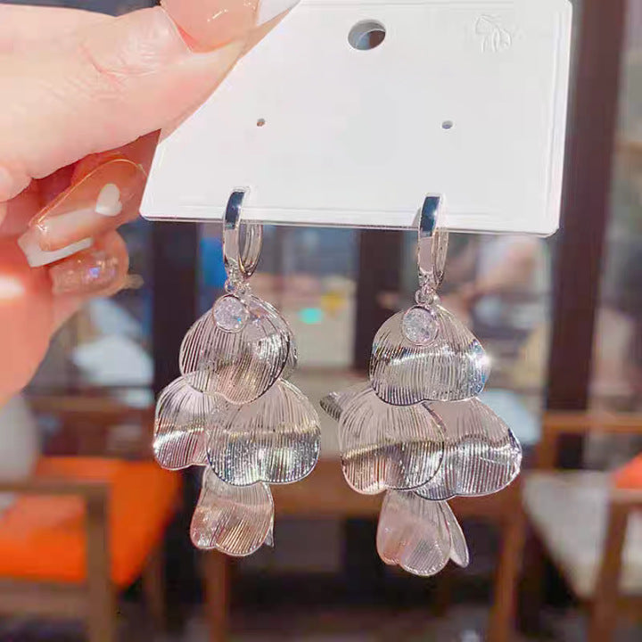 🍀Boucles d'oreilles à feuilles superposées pour femmes✨
