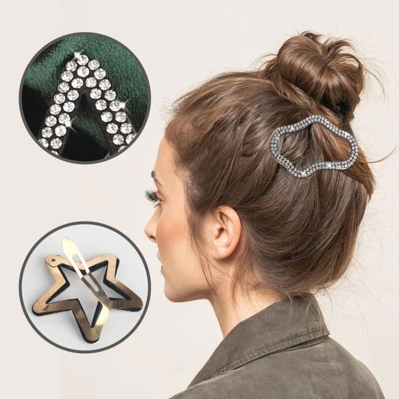 🎁50% de réduction✨Pinces à cheveux nuages ✨ Cartes à cheveux étoiles pailletées🌸