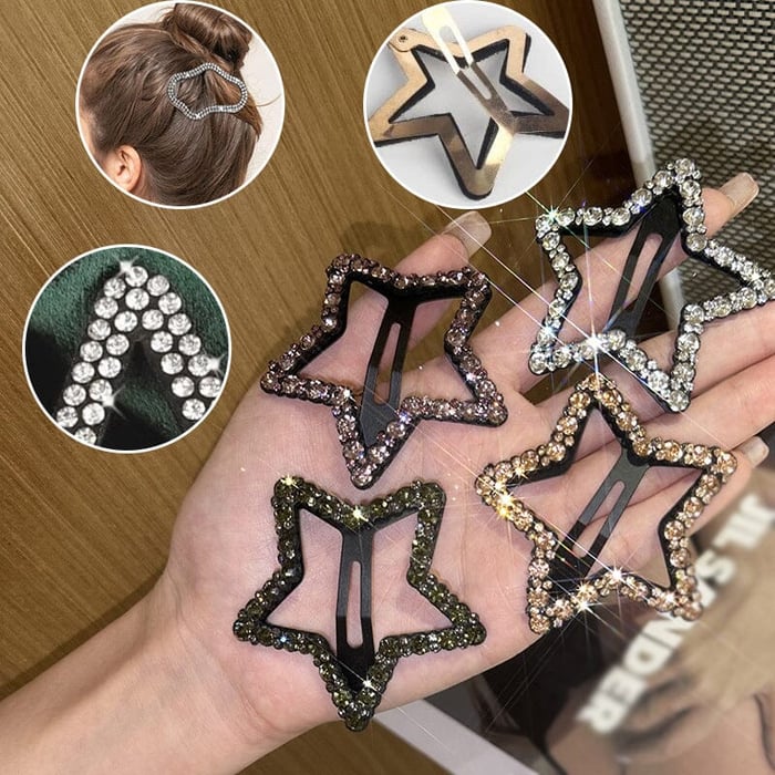 🎁50% de réduction✨Pinces à cheveux nuages ✨ Cartes à cheveux étoiles pailletées🌸