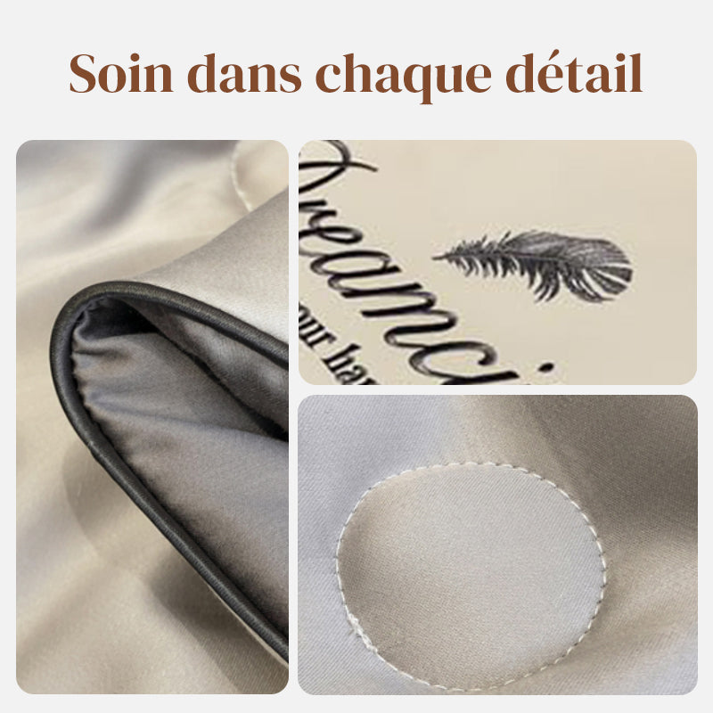 🛏Meilleurs prix pour l'été❄️Parure de lit quatre pièces en velours de haute qualité💕Confortable et rafraîchissant(🚀50% de réduction)