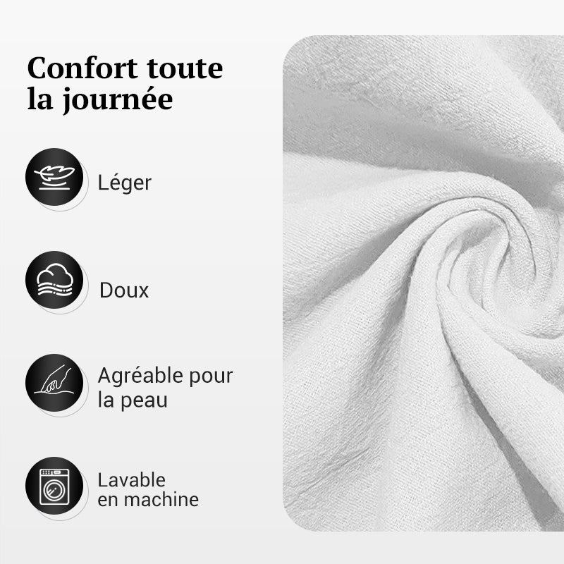 Ensemble d'un top et d'un pantalon décolletés unicolores