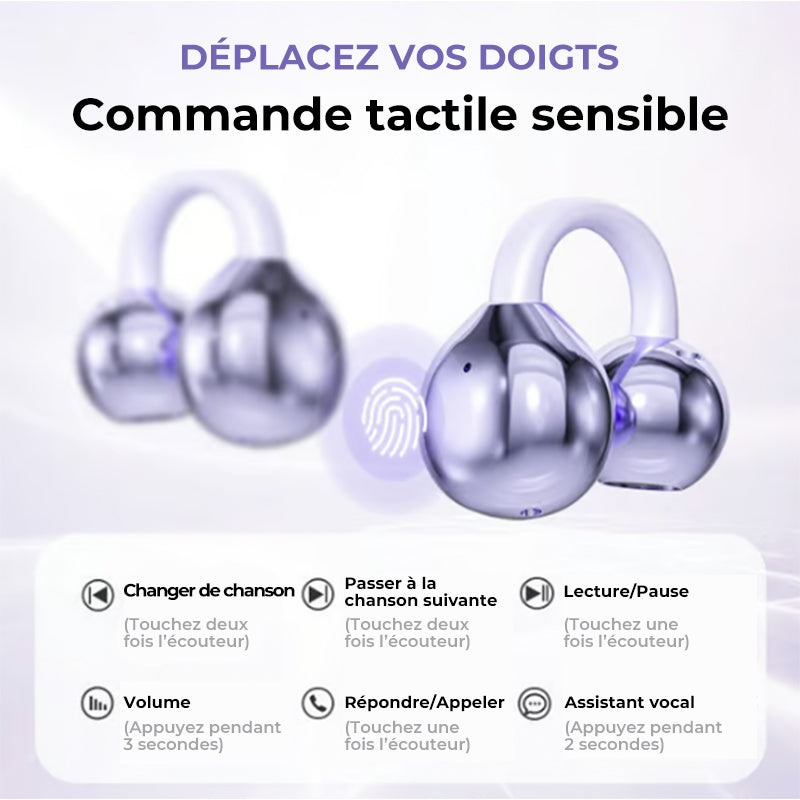 🔥Nouvelle mise à niveau🔥Écouteurs Bluetooth à pince auriculaire