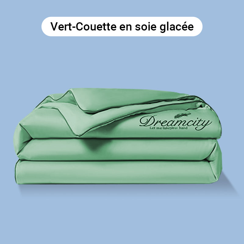 ⏳Offre spéciale à durée limitée⌛Parure de lit quatre pièces en velours de haute qualité💕Confortable et rafraîchissant