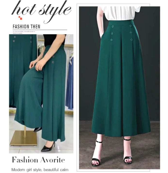 (51 % de rabais) Pantalon plissé à jambe large