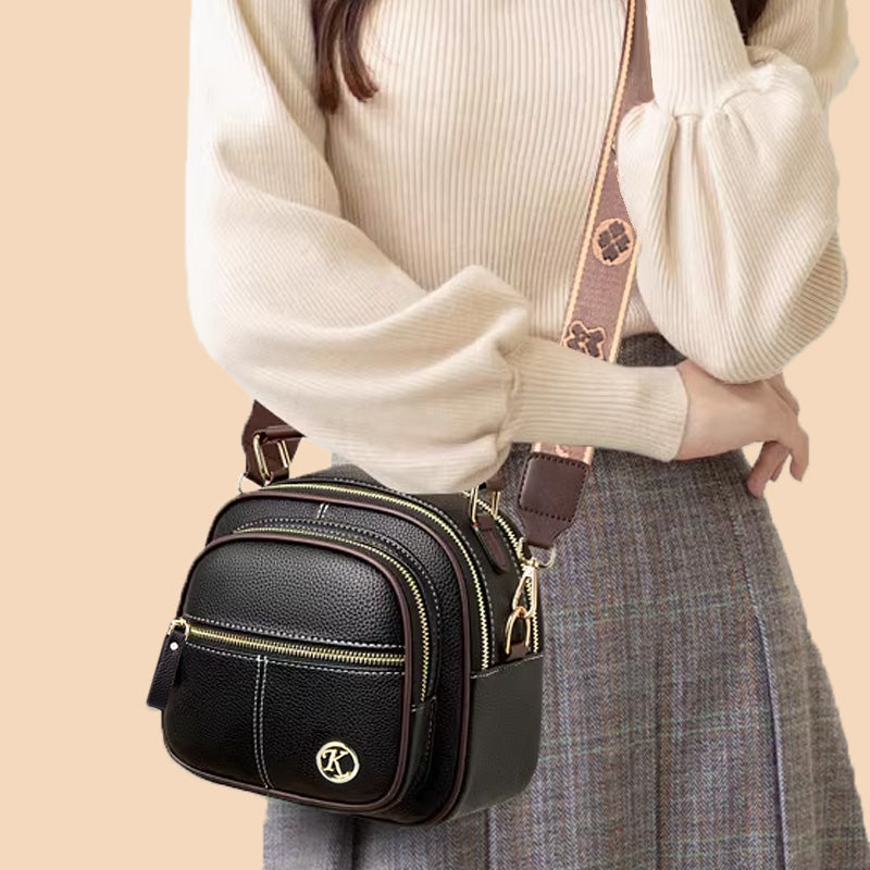 Sac polyvalent classique avec compartiments et large bandoulière réglable