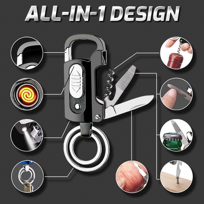 💥Hot Sale 💥- Briquet porte-clés tout-en-un