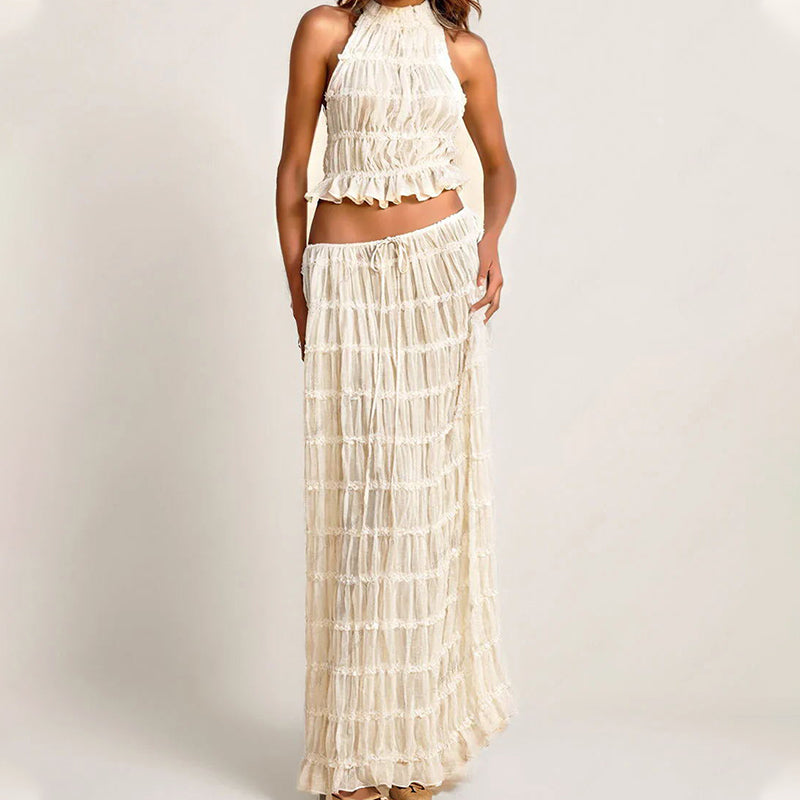 Ensemble jupe maxi 2 pièces pour femmes