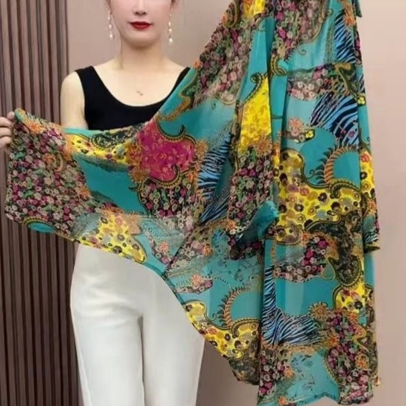 ✨Promotion saisonnière prix le plus bas🌸Chemise fine en mousseline de longueur moyenne pour femmes