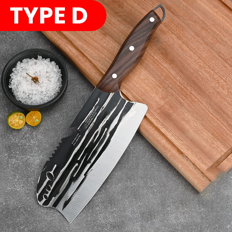 Couteau de cuisine en acier inoxydable avec manche ergonomique🎁