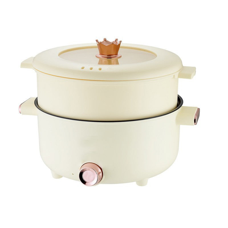 Casserole Multifonctionnelle Électrique Antiadhésive avec Cuiseur à Vapeur