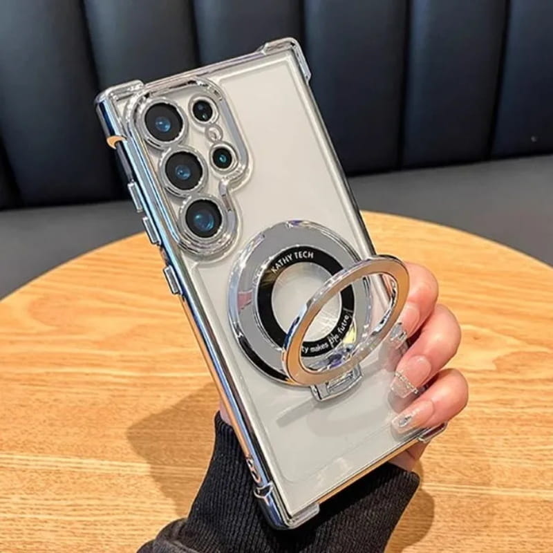 Etui de téléphone anti-chute avec anneau invisible pour Samsung