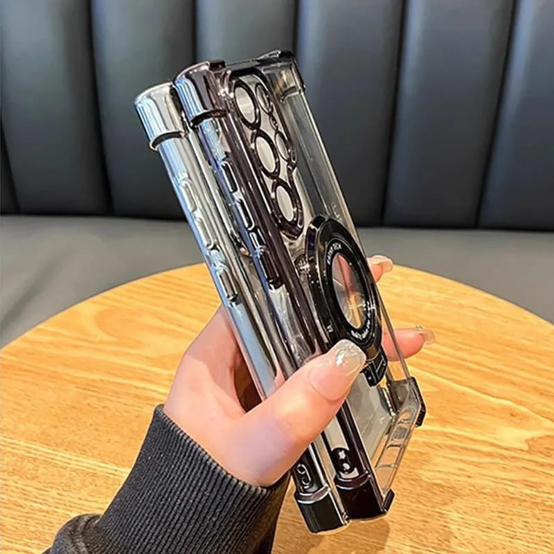 Etui de téléphone anti-chute avec anneau invisible pour Samsung