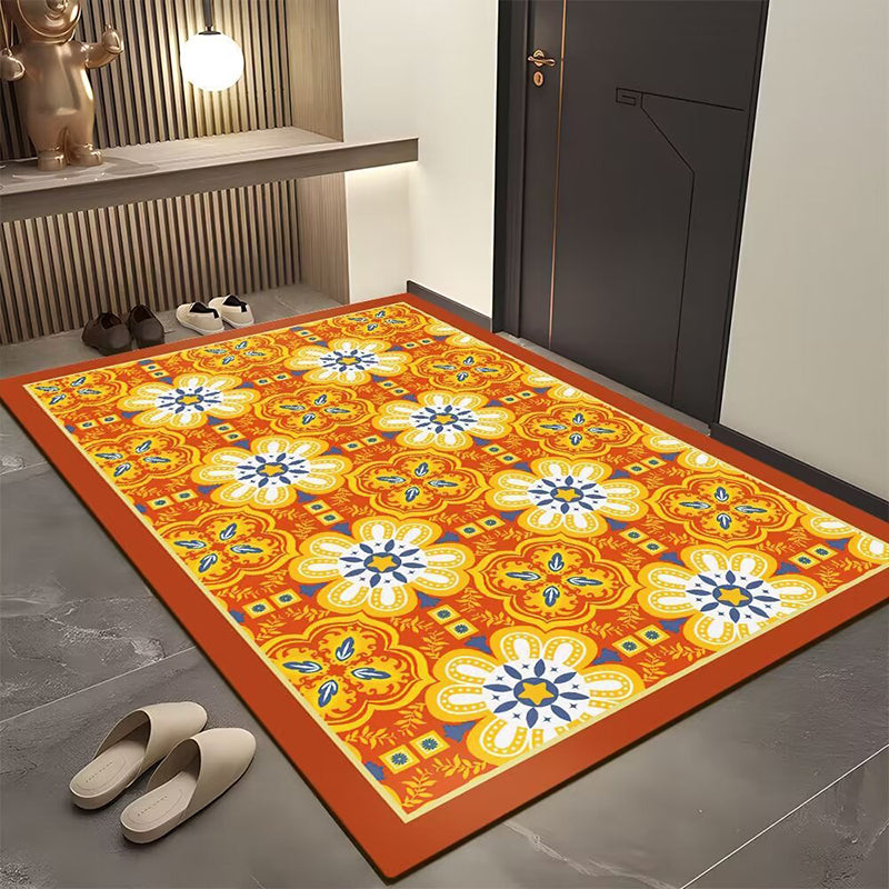 Tapis de porte géométrique bohème pour l'entrée