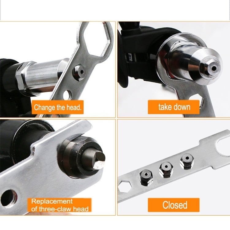 💥 Vente chaude 49% de réduction 💥 Kit d'adaptateur professionnel pour pistolet à rivets avec 4 boulons de buse assortis différemment