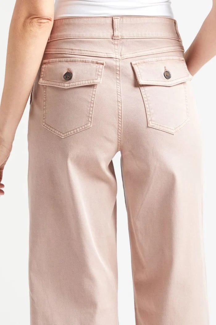 🔥VENTE CHAUDE 2025🔥Pantalon large court en sergé extensible