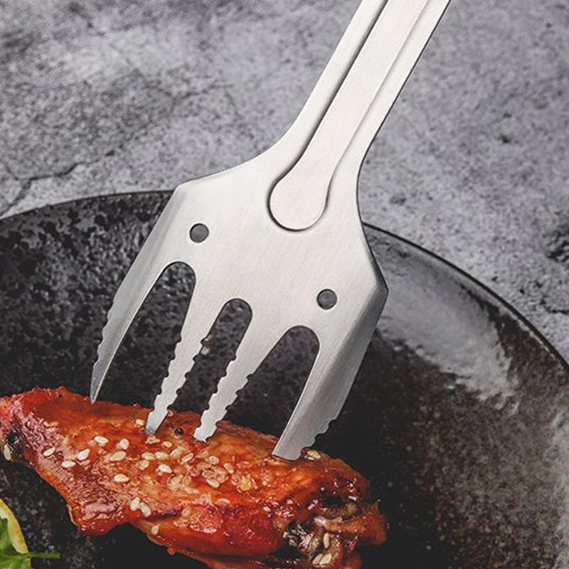 👨🍳👍3-in-1 Ustensiles de barbecue de camping, fourchette, pelle, clip