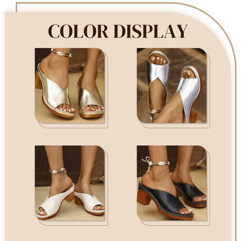 🌸Soldes d'été 49% de réduction🌸Sandales à talons hauts et à plateforme
