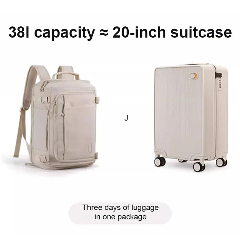Sac à dos pour bagages de grande capacité en forme de boîte