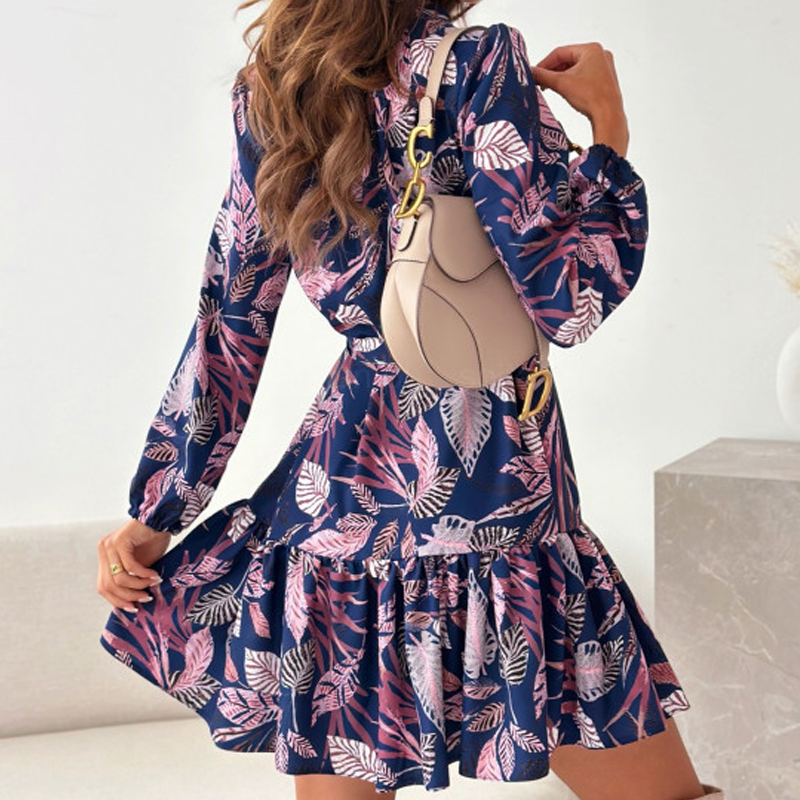 🌴Spécial étés🌴Robe chemise froncée à la taille avec motif floral