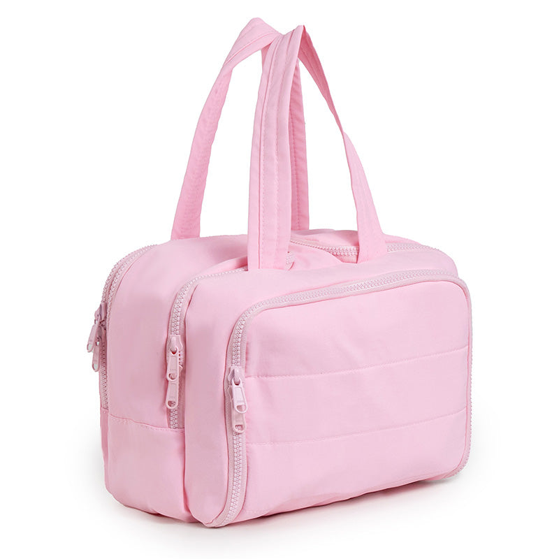 🌟 Trousse de toilette élégante avec des compartiments astucieux - parfaite pour les voyages et le maquillage !