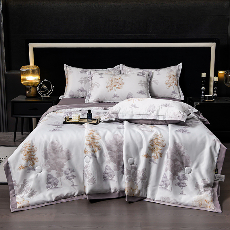 🔥Offre estivale limitée 60% de réduction 🌸 Parure de Lit 4 Pièces Florale Fraîche et Respirante