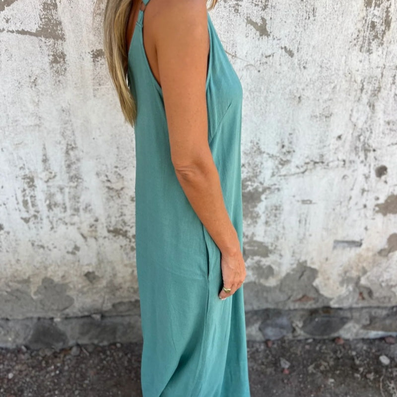 👗 Liberté & Style : Coupe Ample, Poches Pratiques, Bretelles Réglables