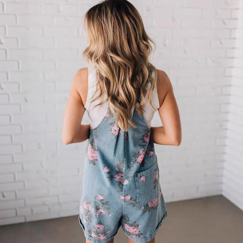 🌸2025 New Fashion Vintage Floral Imprimé en denim