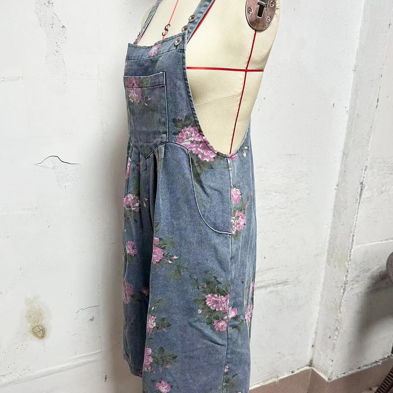 🌸2025 New Fashion Vintage Floral Imprimé en denim