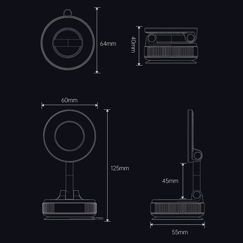 🔥VENTE CHAUDE🔥Support magnétique pliable pour téléphone portable dans la voiture