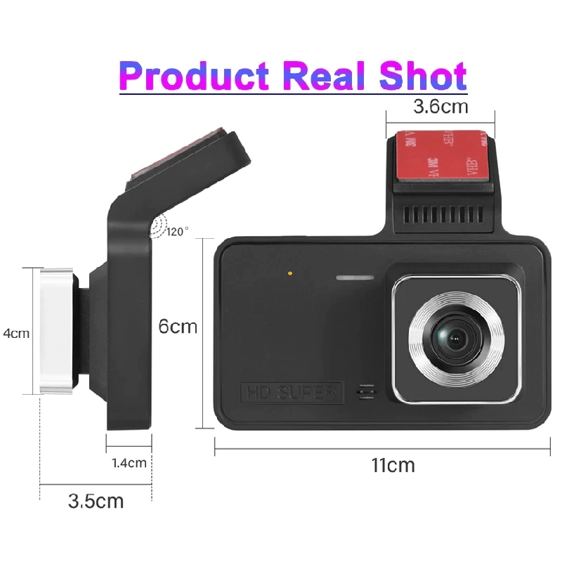 🚗Enregistreur de voiture nocturne 1080P HD 170° grand angle