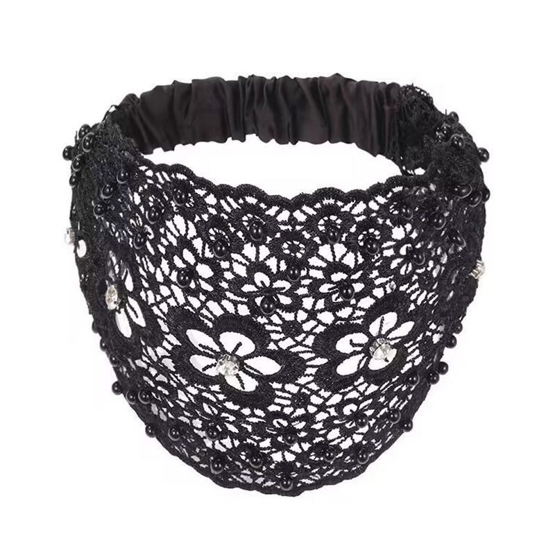 📢50% de réduction pour une durée limitée📢✨Bandeau Creux Large à Perles en Fleurs de Prunier