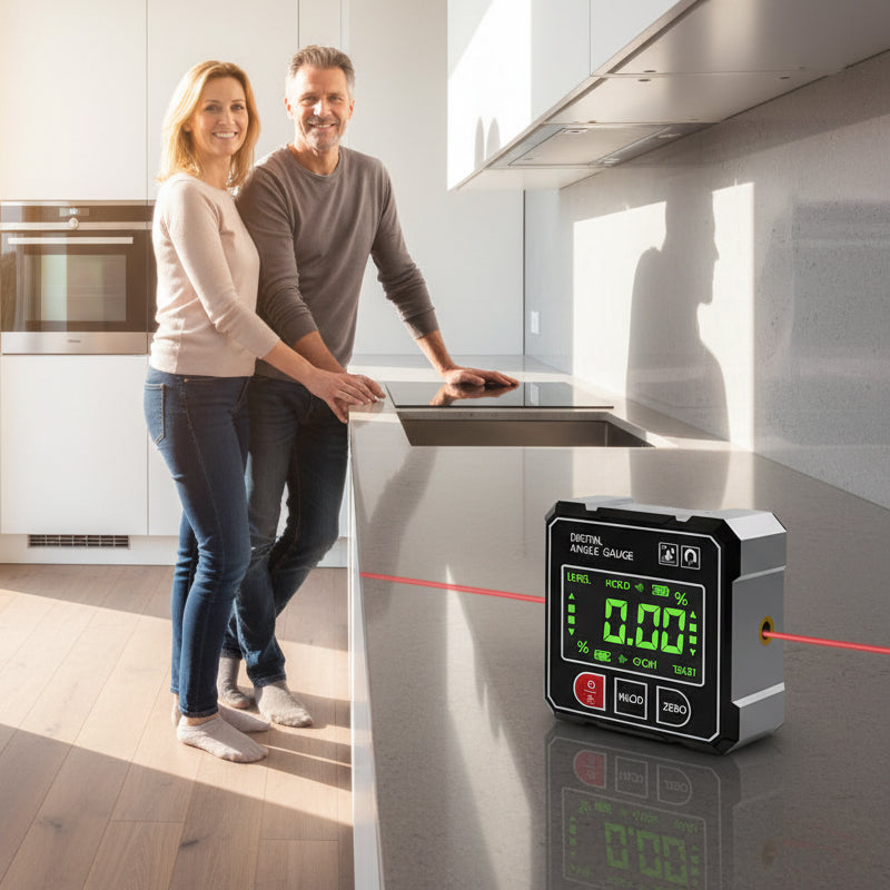 đ„40 % rabatt sĂ„ lĂ€nge lagret rĂ€cker!đDigital laser vinkelmĂ€tare med 4-sidig magnetisk bas