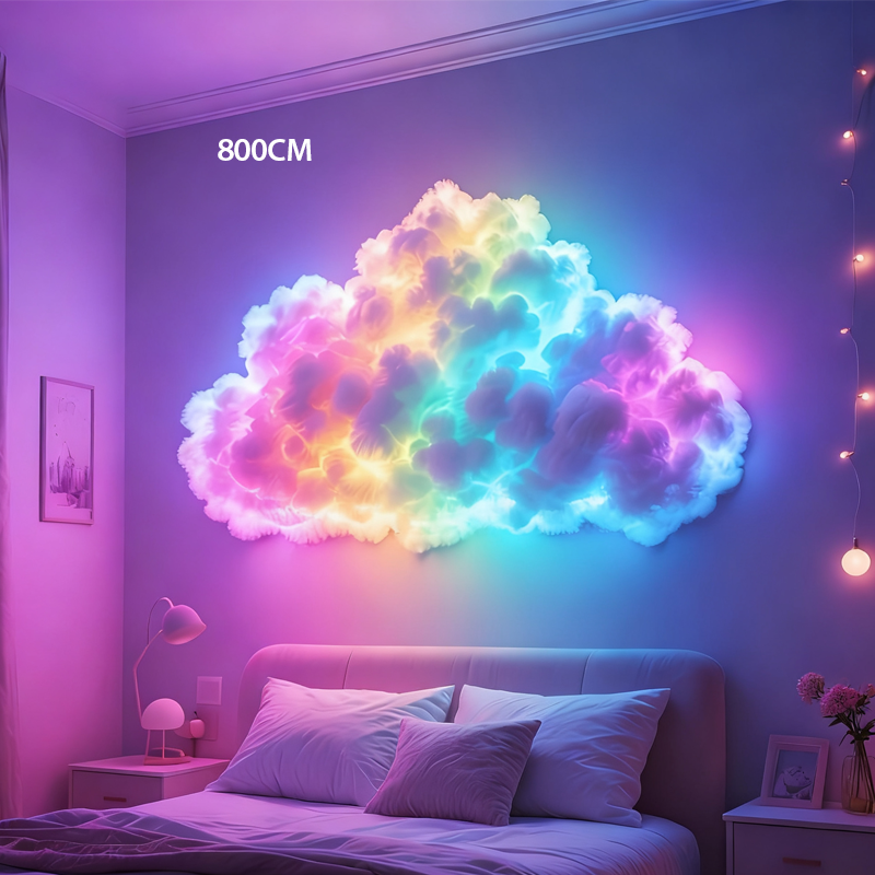 ⏳Begränsad tid 50 % rabatt⏰DIY USB-driven LED-belysning i form av åskmoln🌈☁️