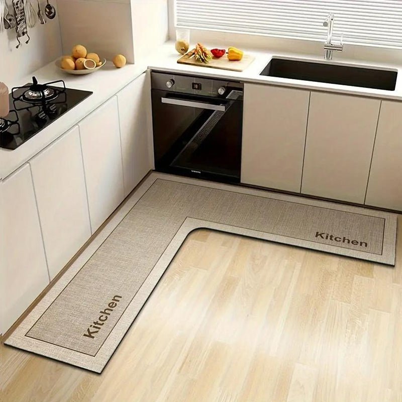 đ§ 50 % RABATT! âš Snabbtorkande köksmatta â L-formad diatomitdesign, absorberande & halksĂ€ker, vadderad komfort â hĂ„ller matlagningsytor renare & torrare đł