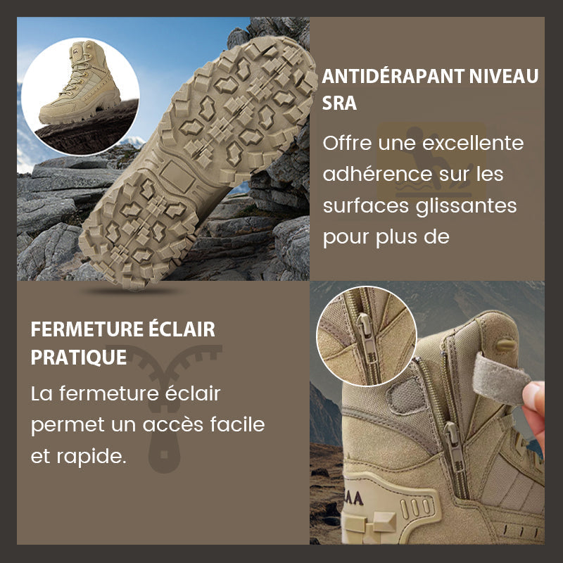 🔥Bottes de sport tactiques montantes imperméables et antidérapantes (amélioration de la durabilité)
