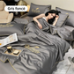 🛏Meilleurs prix pour l'été❄️Parure de lit quatre pièces en velours de haute qualité💕Confortable et rafraîchissant(🚀50% de réduction)