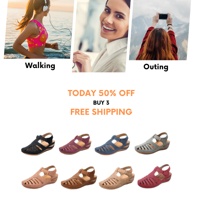 🔥VENTE - 50 % DE RÉDUCTION🎉 - Sandales orthopédiques légères en cuir de la plus haute qualité
