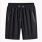 Shorts Extensibles en Soie Glacée pour Hommes de Grande Taille