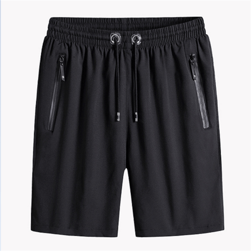Shorts Extensibles en Soie Glacée pour Hommes de Grande Taille