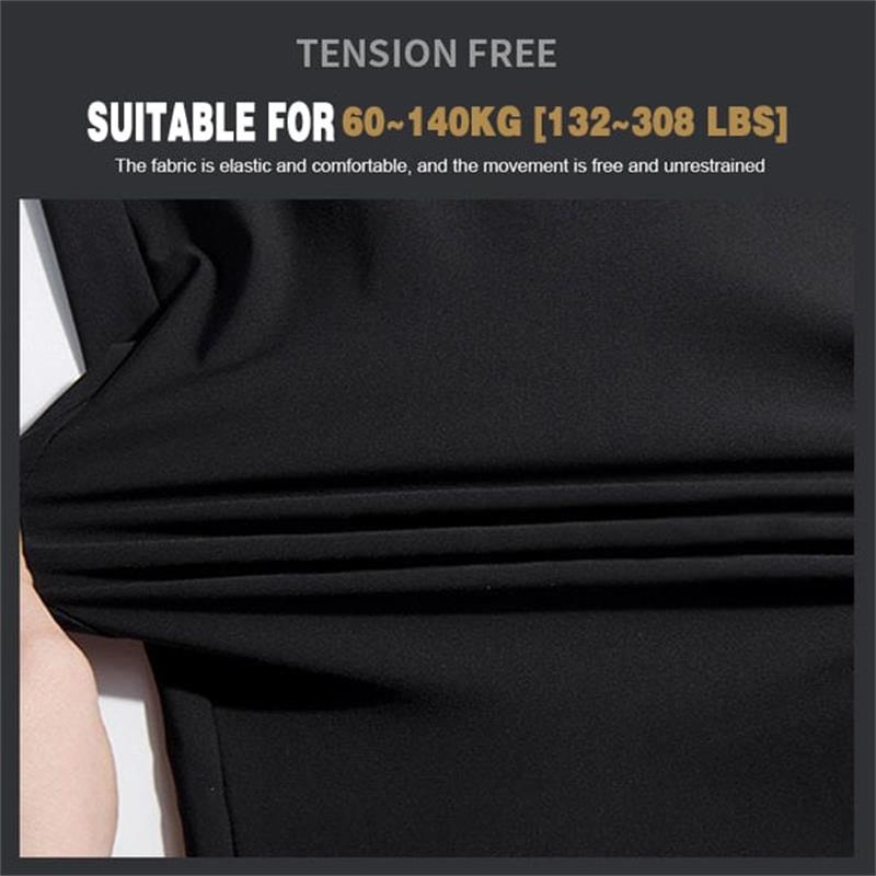 Shorts Extensibles en Soie Glacée pour Hommes de Grande Taille
