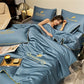 Housse de couette en soie glacée simple d'été