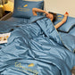 Housse de couette en soie glacée simple d'été