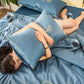 Housse de couette en soie glacée simple d'été