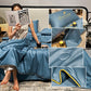 Housse de couette en soie glacée simple d'été