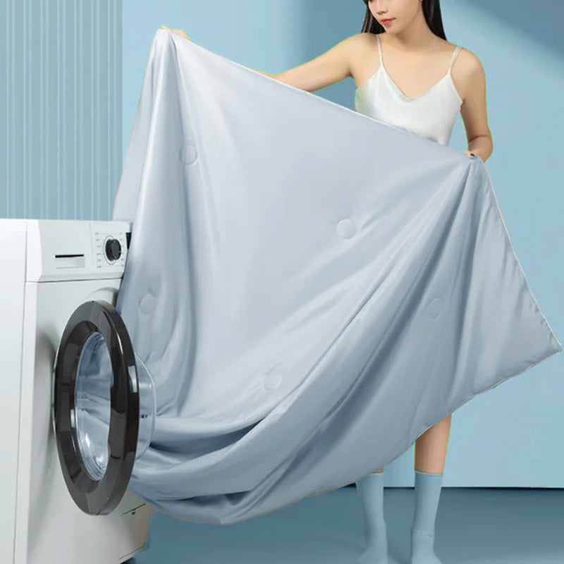 Housse de couette en soie glacée simple d'été
