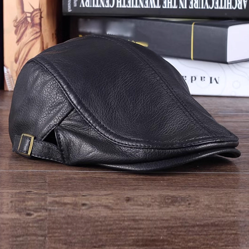 Casquettes en Cuir de Style Gavroche pour Hommes